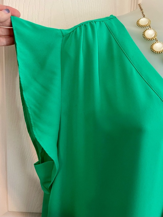 CHAUS Women's Flutter Sleeve V-Neck Blouse - Green and Sleeveless Blouse Pink XL - Picture 11 of 15